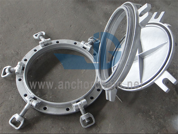 Side Scuttle aus Aluminium zum Öffnen mit Deadlight