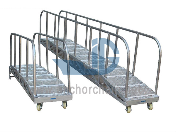 Aluminium-Hafenleiter (gebogener Typ)