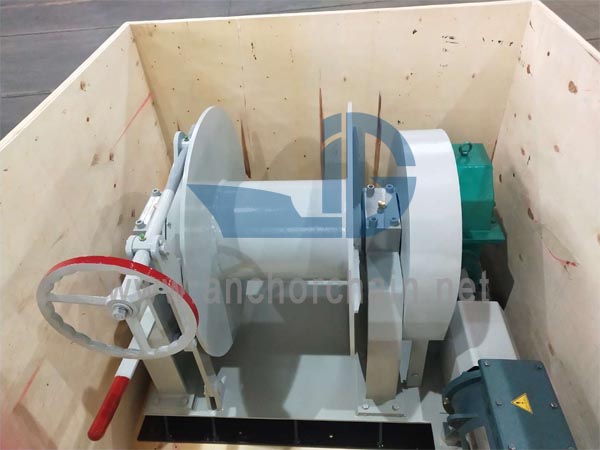 Elektrische Ankerwinde mit einer Trommel