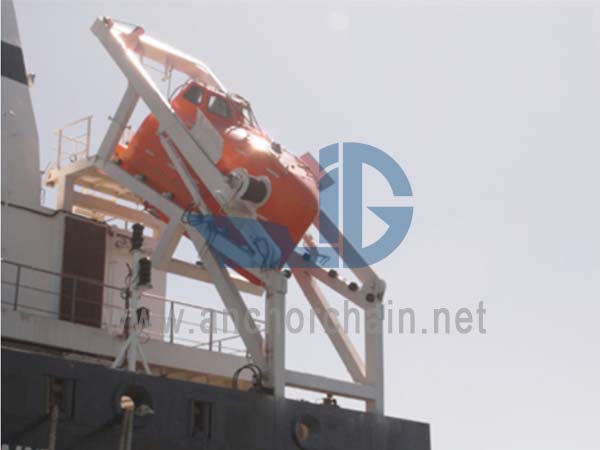 Freifall-Rettungsboot-Davit