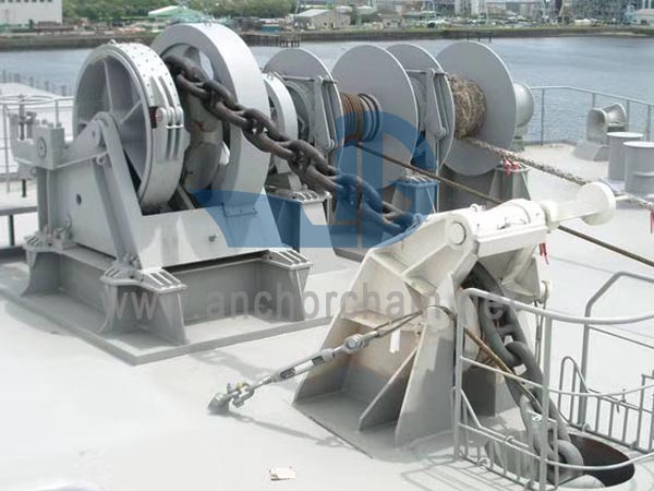 Hydraulische einzelne Ankerwinde Doppelwelle zwei Drurm