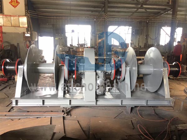 Hydraulische einzelne Ankerwinde zwei Trommel
