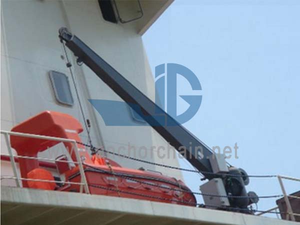 Einarmiger Davit für Rettungsboote