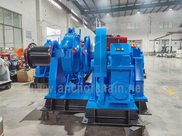 Einzelne hydraulische Ankerwinde