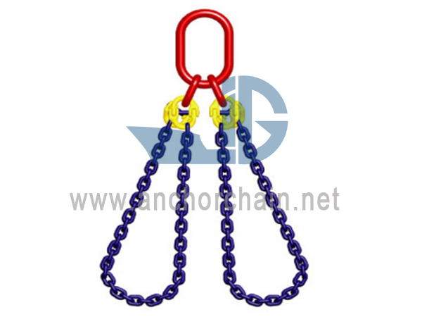 Chocker-Kettenschlinge mit zwei Beinen
